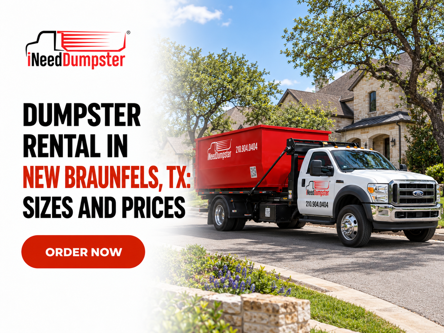 Dumpster Rental in New Braunfels, TX: Sizes and Prices