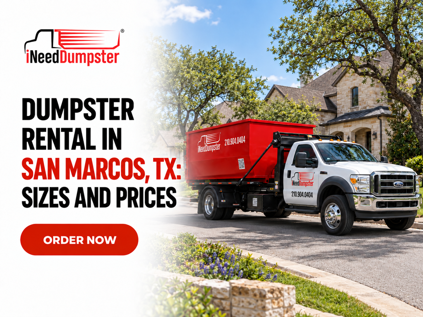 Dumpster Rental in San Marcos, TX: Sizes and Prices